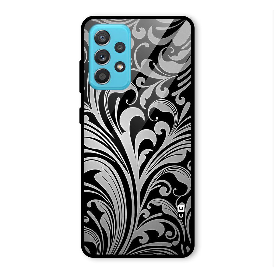 Grey Beauty Pattern Glass Back Case for Galaxy A52s 5G