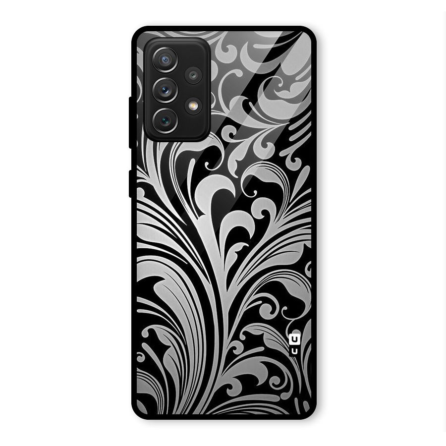 Grey Beauty Pattern Glass Back Case for Galaxy A72