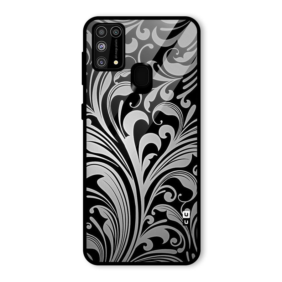 Grey Beauty Pattern Glass Back Case for Galaxy M31