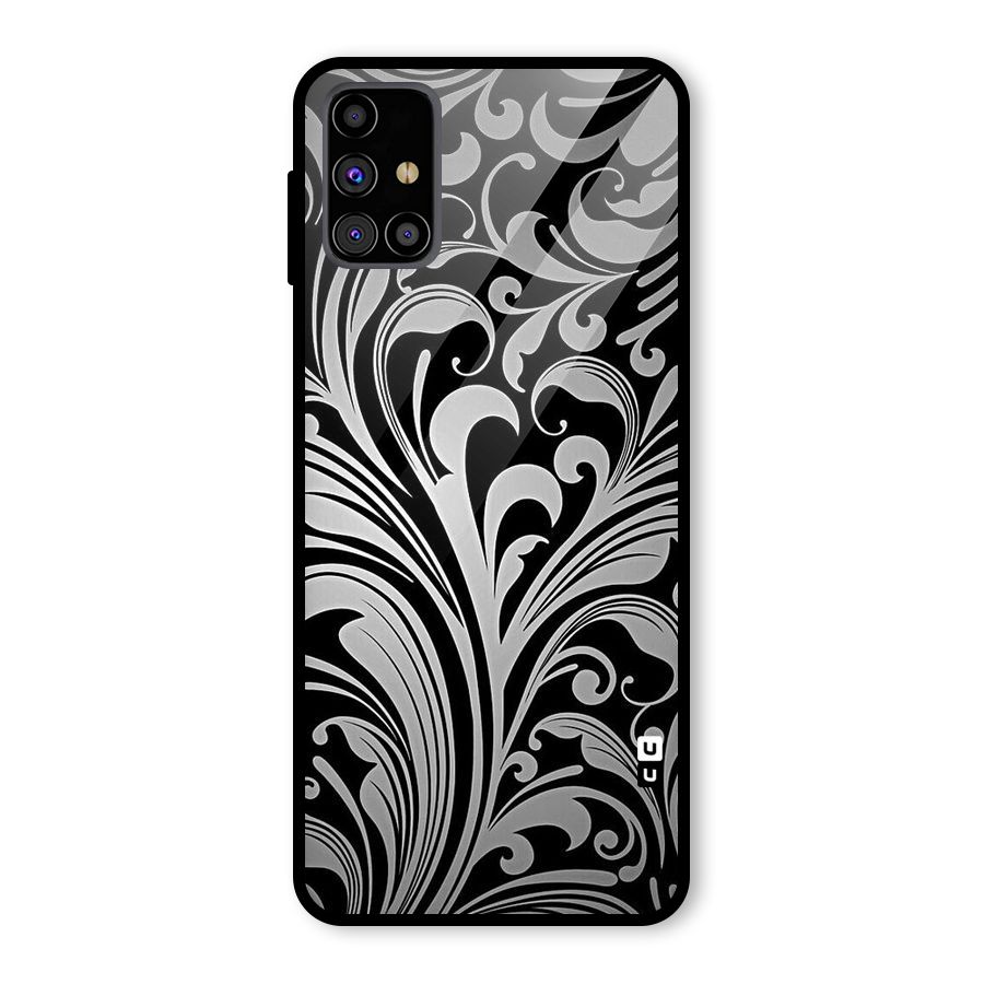 Grey Beauty Pattern Glass Back Case for Galaxy M31s