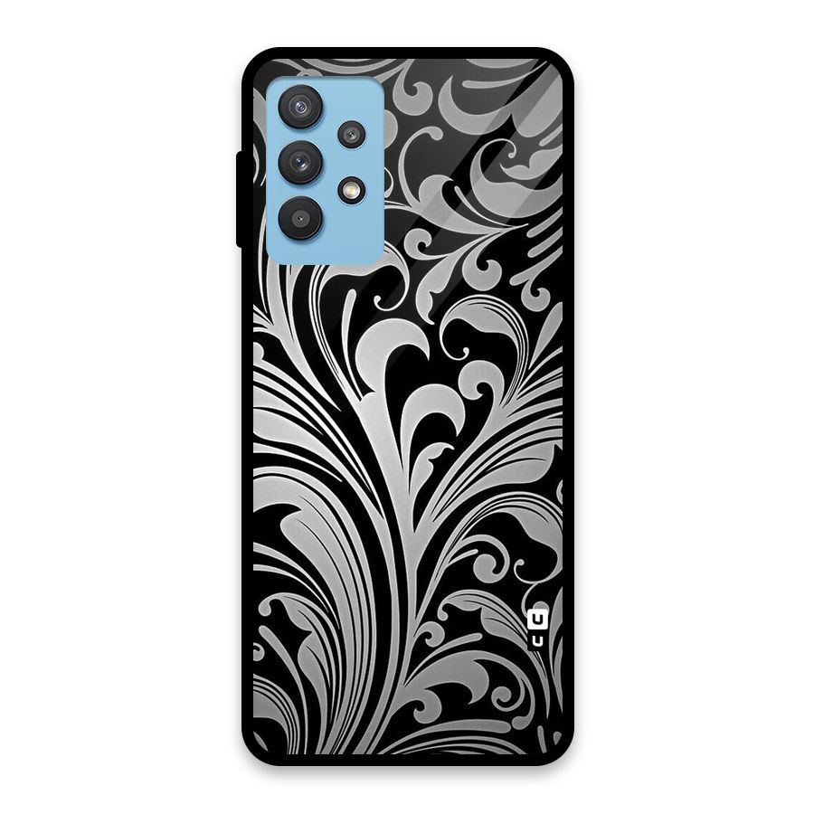 Grey Beauty Pattern Glass Back Case for Galaxy M32 5G
