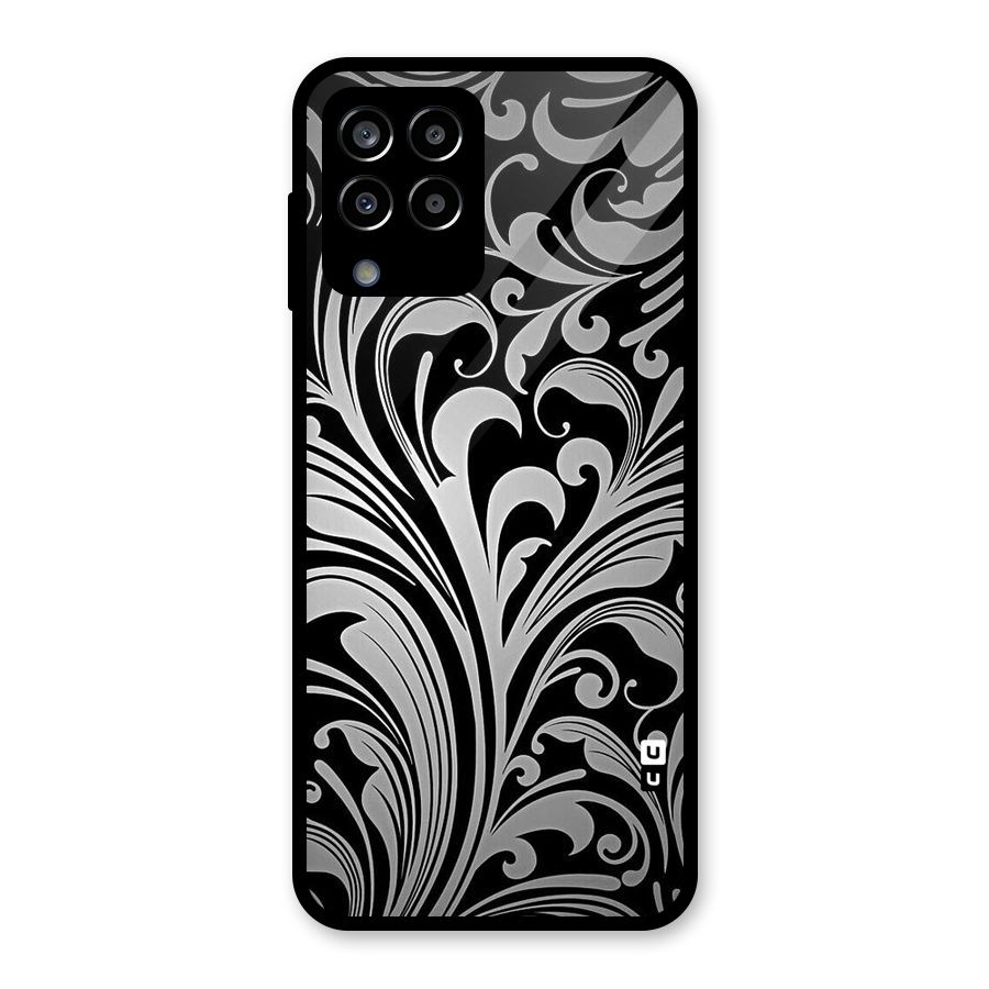 Grey Beauty Pattern Glass Back Case for Galaxy M33