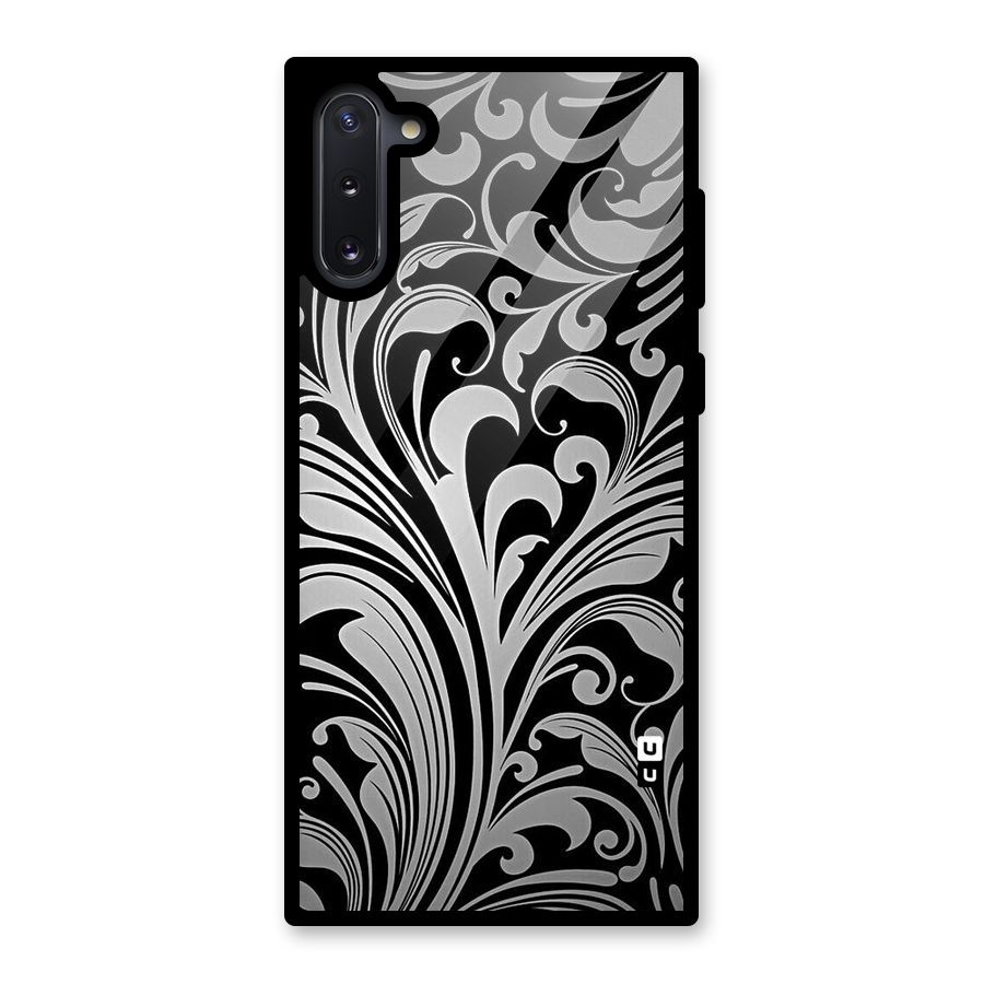 Grey Beauty Pattern Glass Back Case for Galaxy Note 10