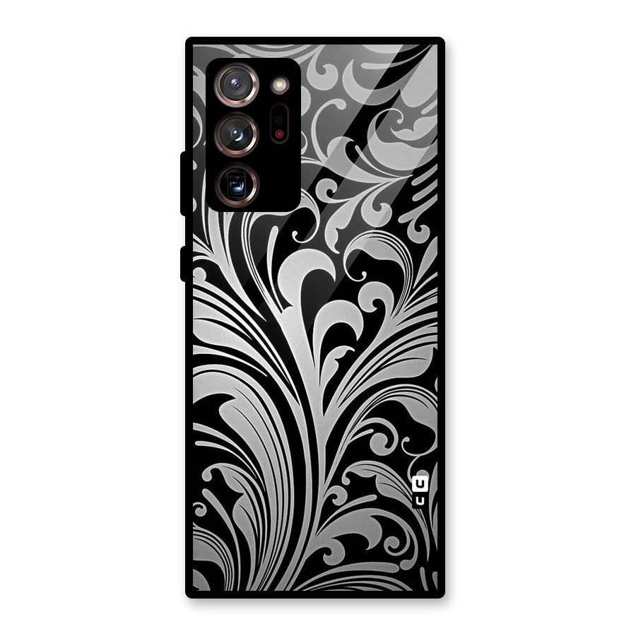 Grey Beauty Pattern Glass Back Case for Galaxy Note 20 Ultra