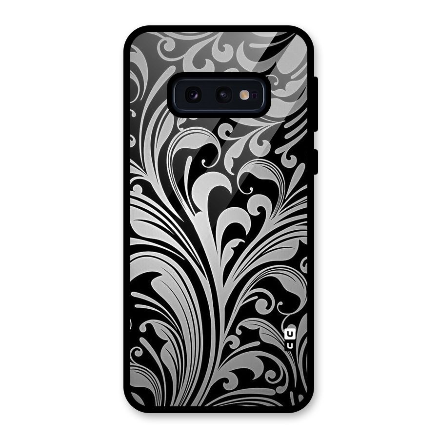 Grey Beauty Pattern Glass Back Case for Galaxy S10e