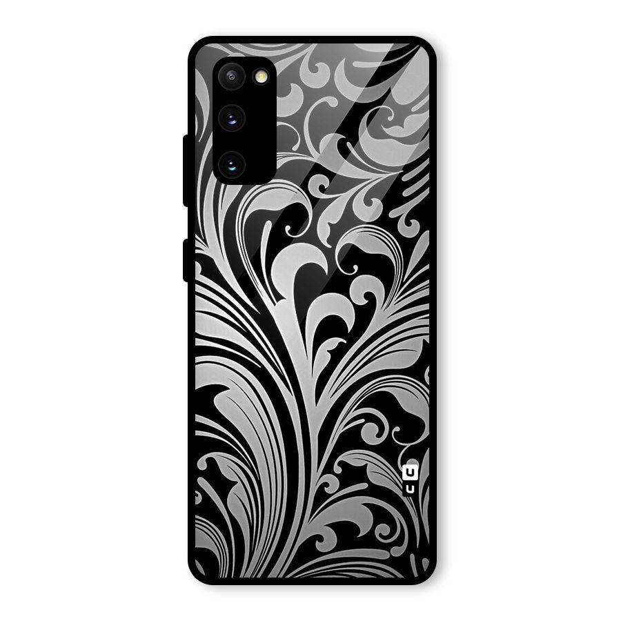 Grey Beauty Pattern Glass Back Case for Galaxy S20 FE 5G