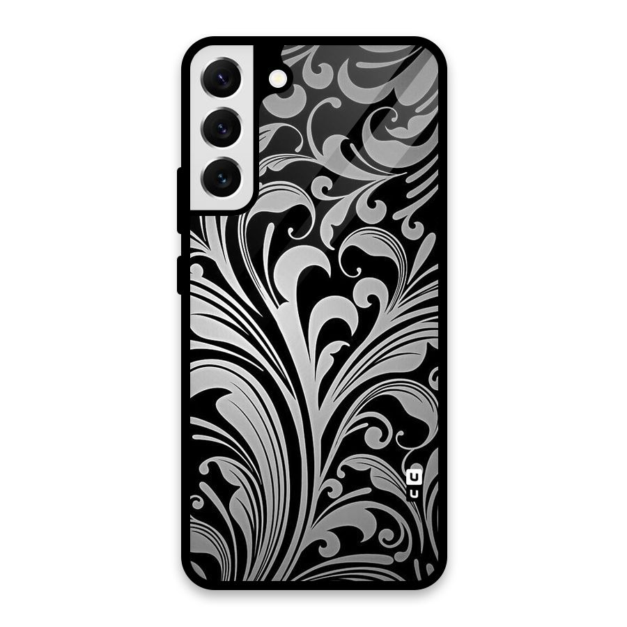 Grey Beauty Pattern Glass Back Case for Galaxy S22 Plus 5G