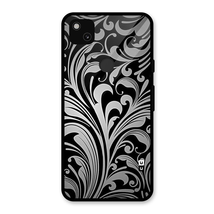 Grey Beauty Pattern Glass Back Case for Google Pixel 4a