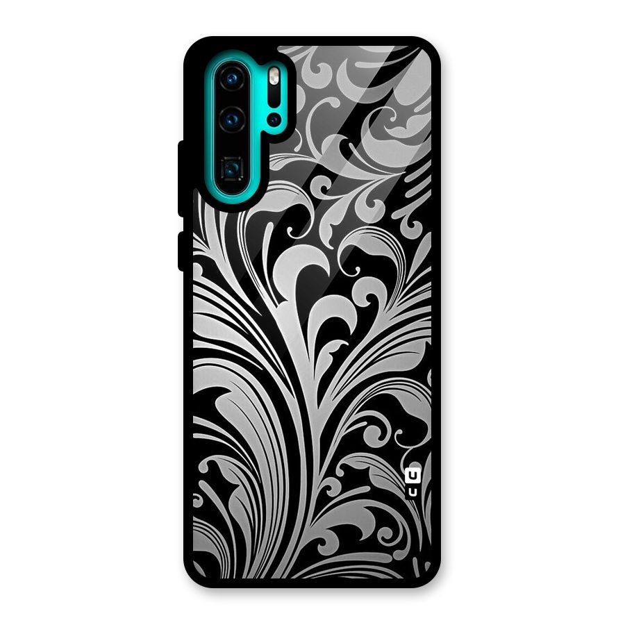 Grey Beauty Pattern Glass Back Case for Huawei P30 Pro