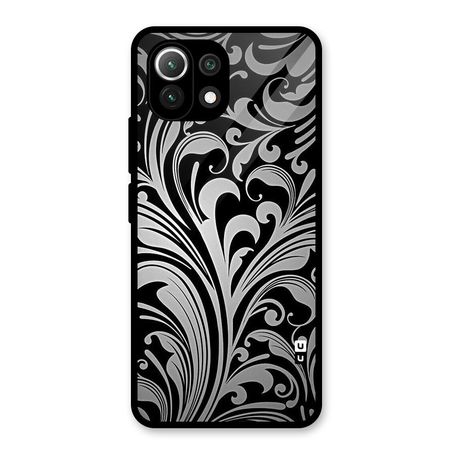 Grey Beauty Pattern Glass Back Case for Mi 11 Lite
