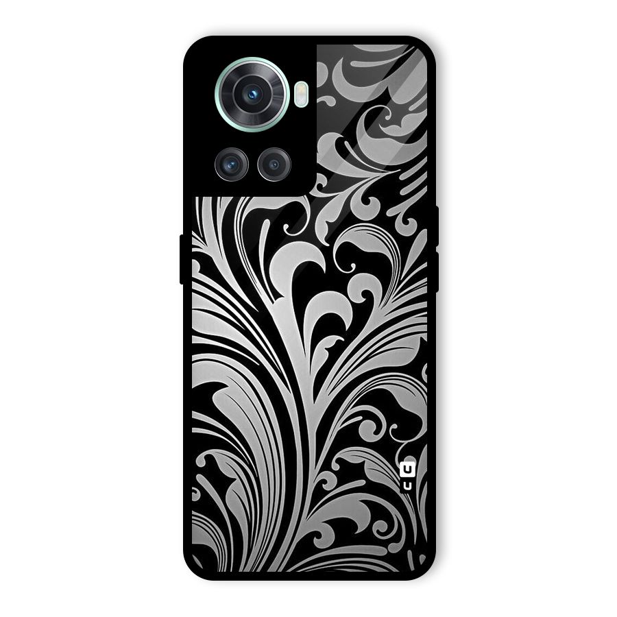 Grey Beauty Pattern Glass Back Case for OnePlus 10R