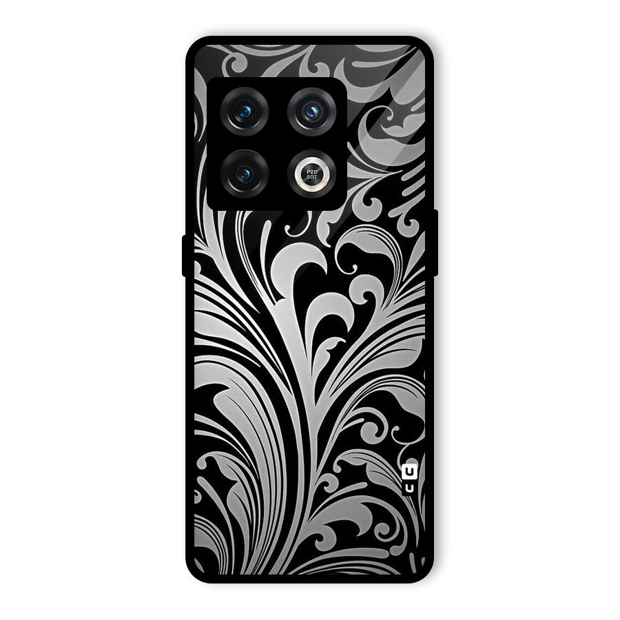 Grey Beauty Pattern Glass Back Case for OnePlus 10 Pro 5G