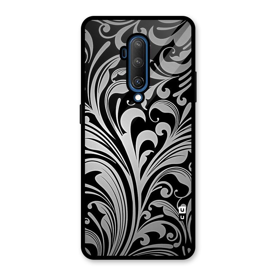 Grey Beauty Pattern Glass Back Case for OnePlus 7T Pro