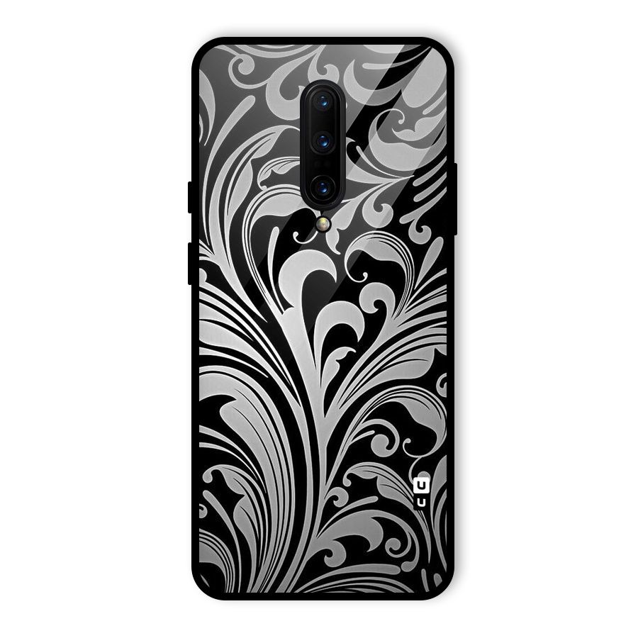 Grey Beauty Pattern Glass Back Case for OnePlus 7 Pro