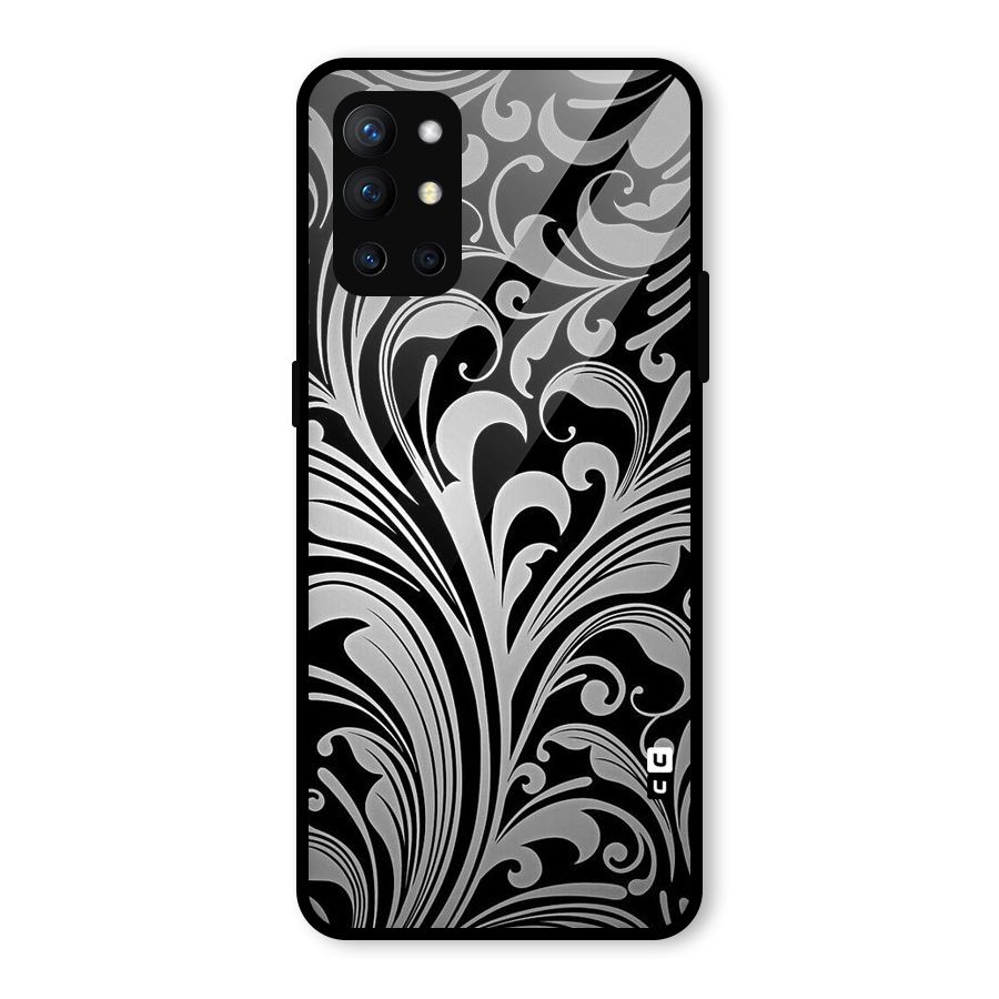 Grey Beauty Pattern Glass Back Case for OnePlus 9R