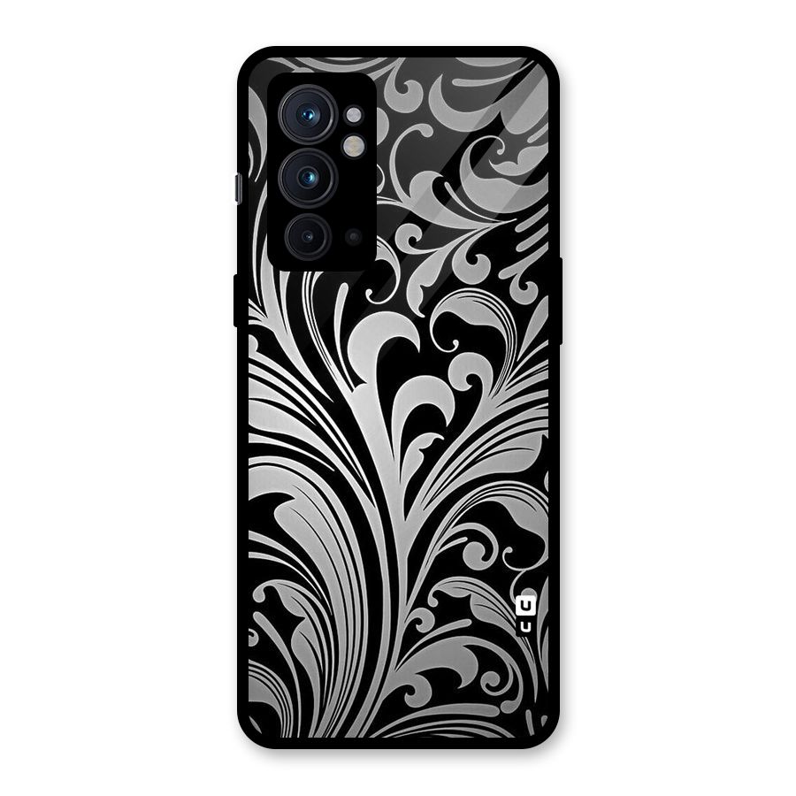 Grey Beauty Pattern Glass Back Case for OnePlus 9RT 5G