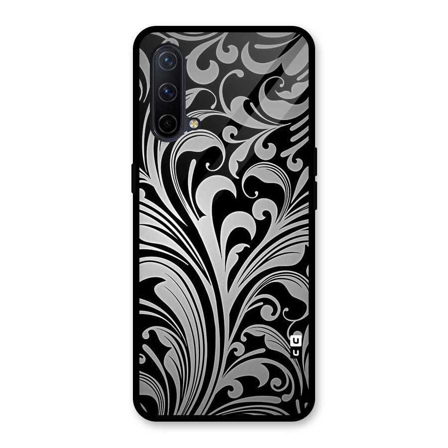 Grey Beauty Pattern Glass Back Case for OnePlus Nord CE 5G