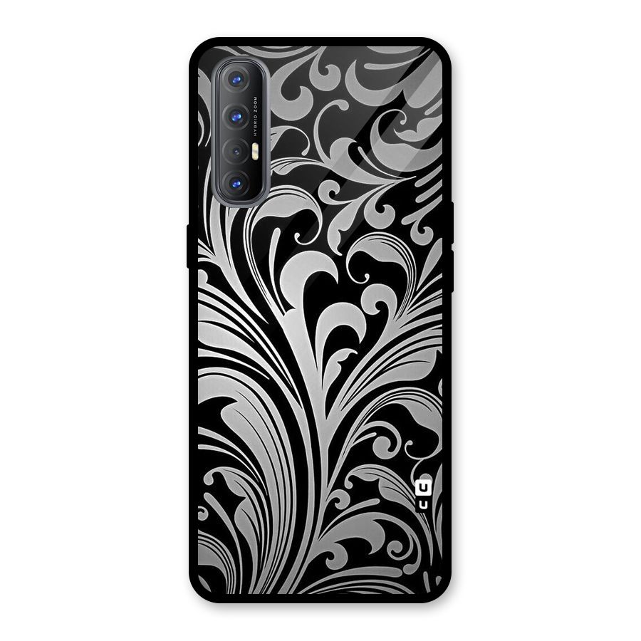 Grey Beauty Pattern Glass Back Case for Oppo Reno3 Pro
