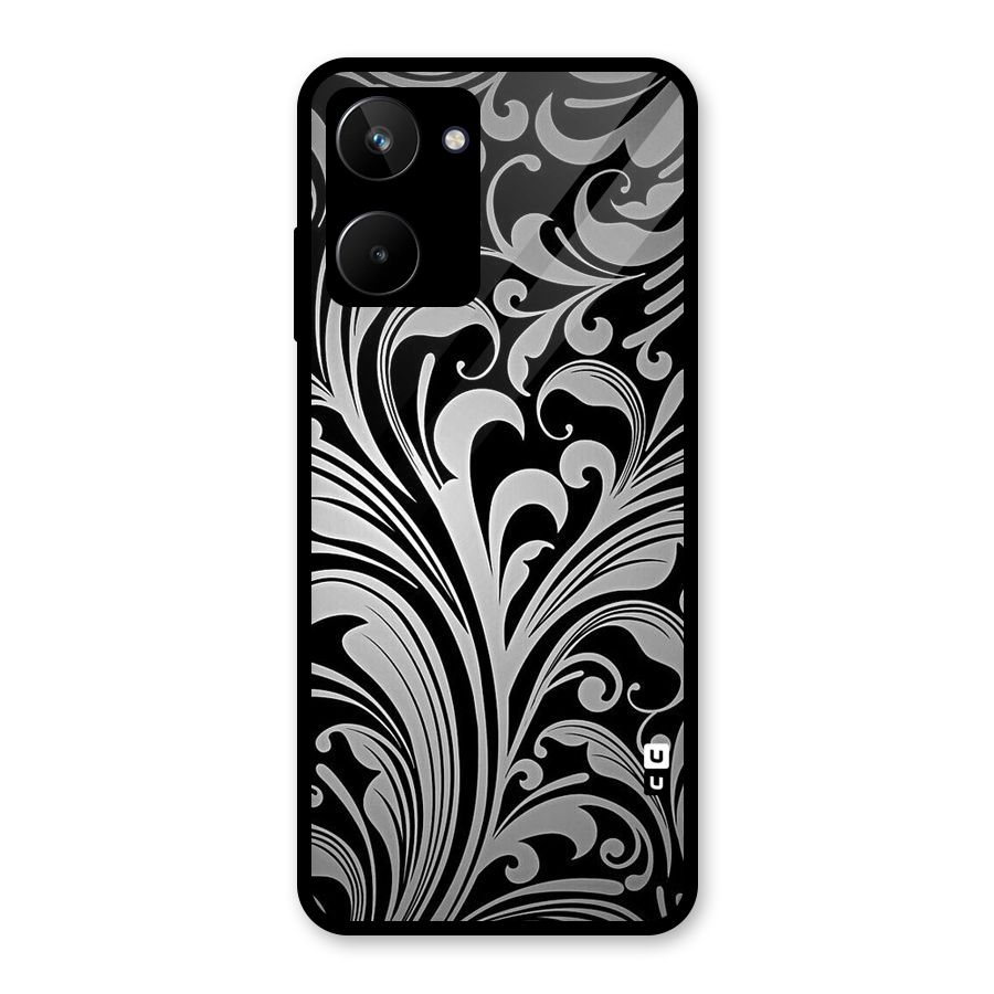 Grey Beauty Pattern Glass Back Case for Realme 10