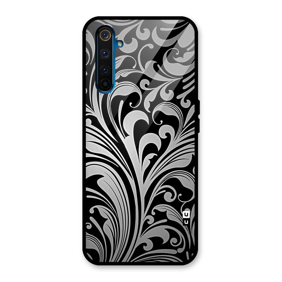 Grey Beauty Pattern Glass Back Case for Realme 6 Pro