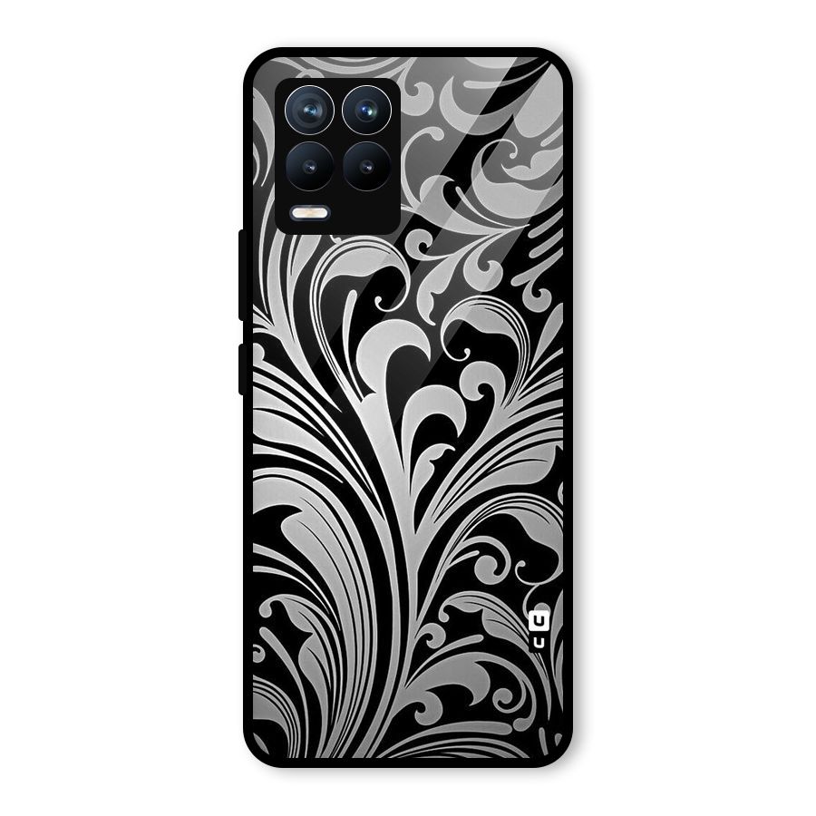 Grey Beauty Pattern Glass Back Case for Realme 8 Pro
