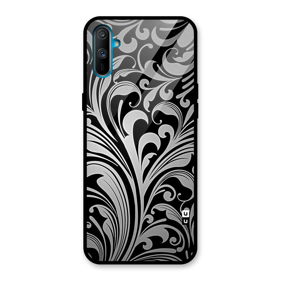 Grey Beauty Pattern Glass Back Case for Realme C3