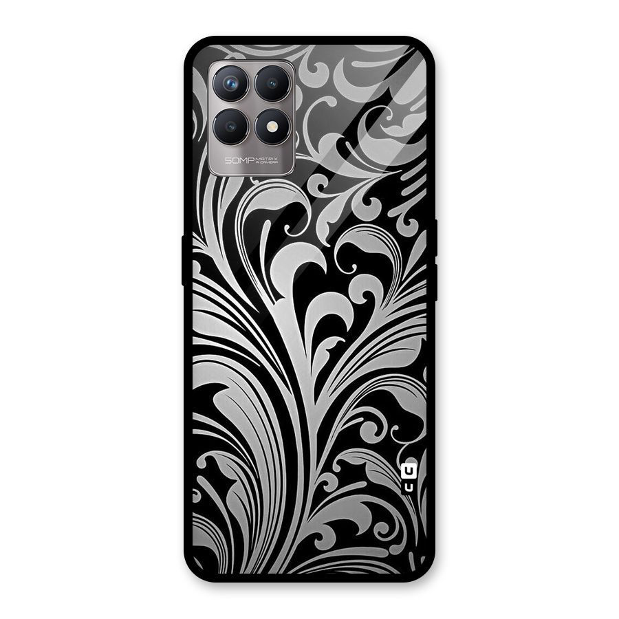 Grey Beauty Pattern Glass Back Case for Realme Narzo 50