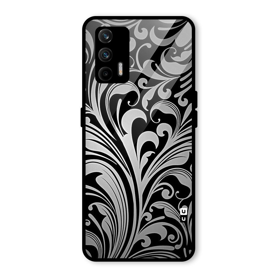 Grey Beauty Pattern Glass Back Case for Realme X7 Max
