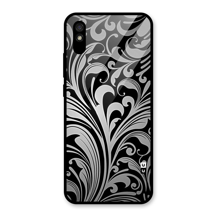 Grey Beauty Pattern Glass Back Case for Redmi 9i
