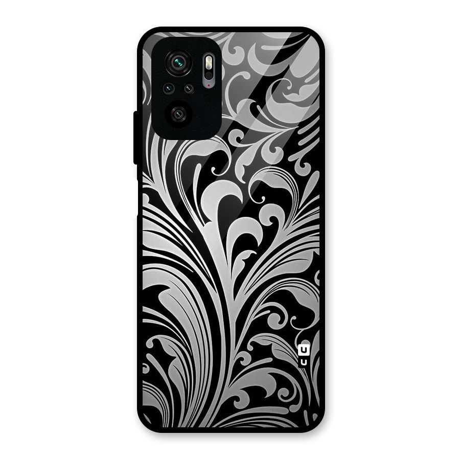 Grey Beauty Pattern Glass Back Case for Redmi Note 10S