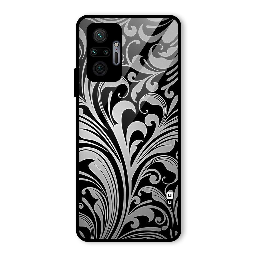 Grey Beauty Pattern Glass Back Case for Redmi Note 10 Pro