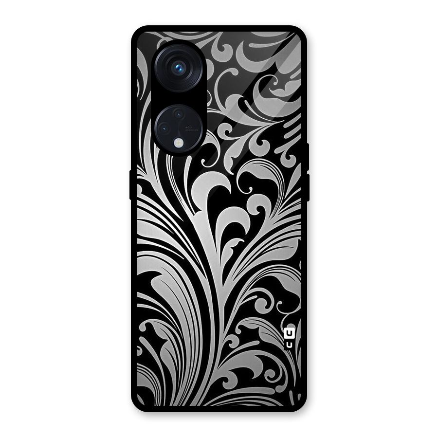 Grey Beauty Pattern Glass Back Case for Reno8 T 5G