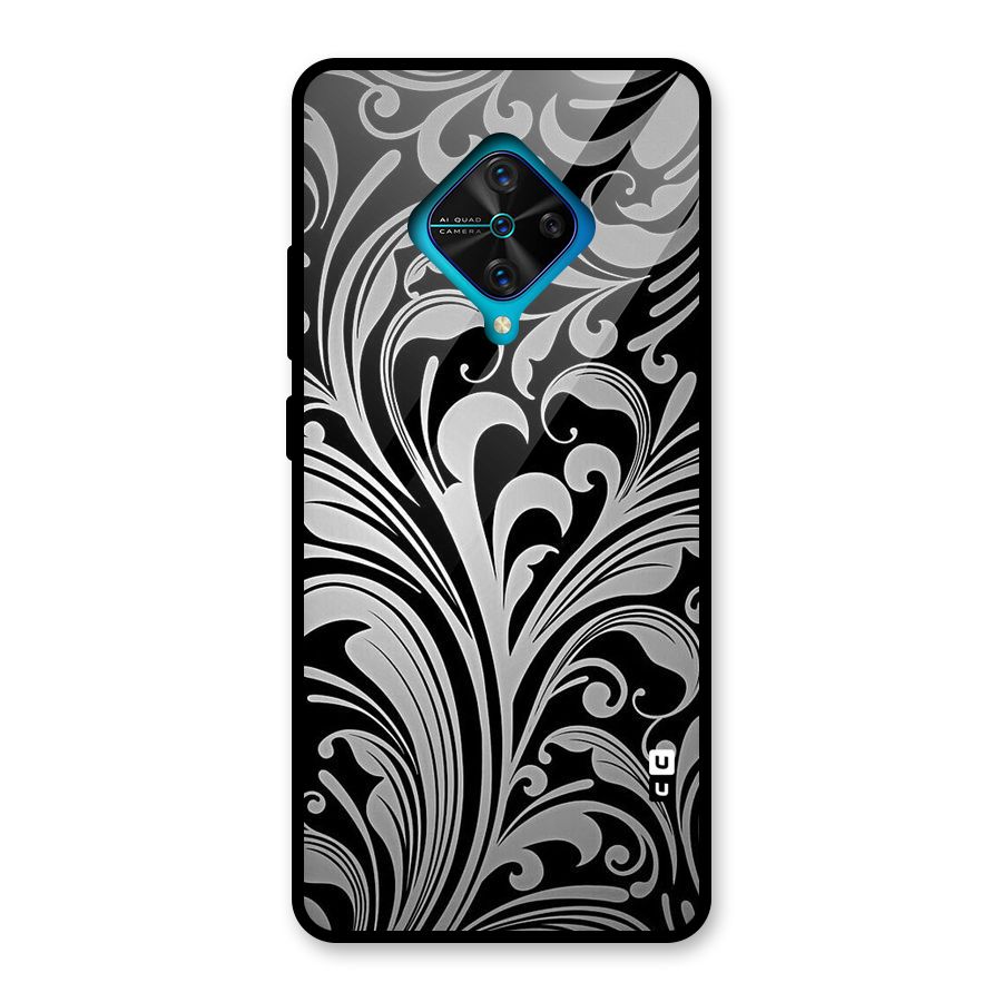 Grey Beauty Pattern Glass Back Case for Vivo S1 Pro