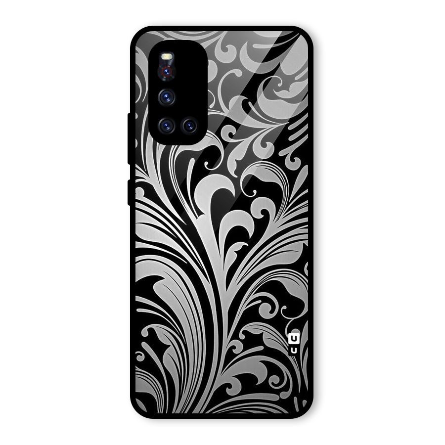 Grey Beauty Pattern Glass Back Case for Vivo V19