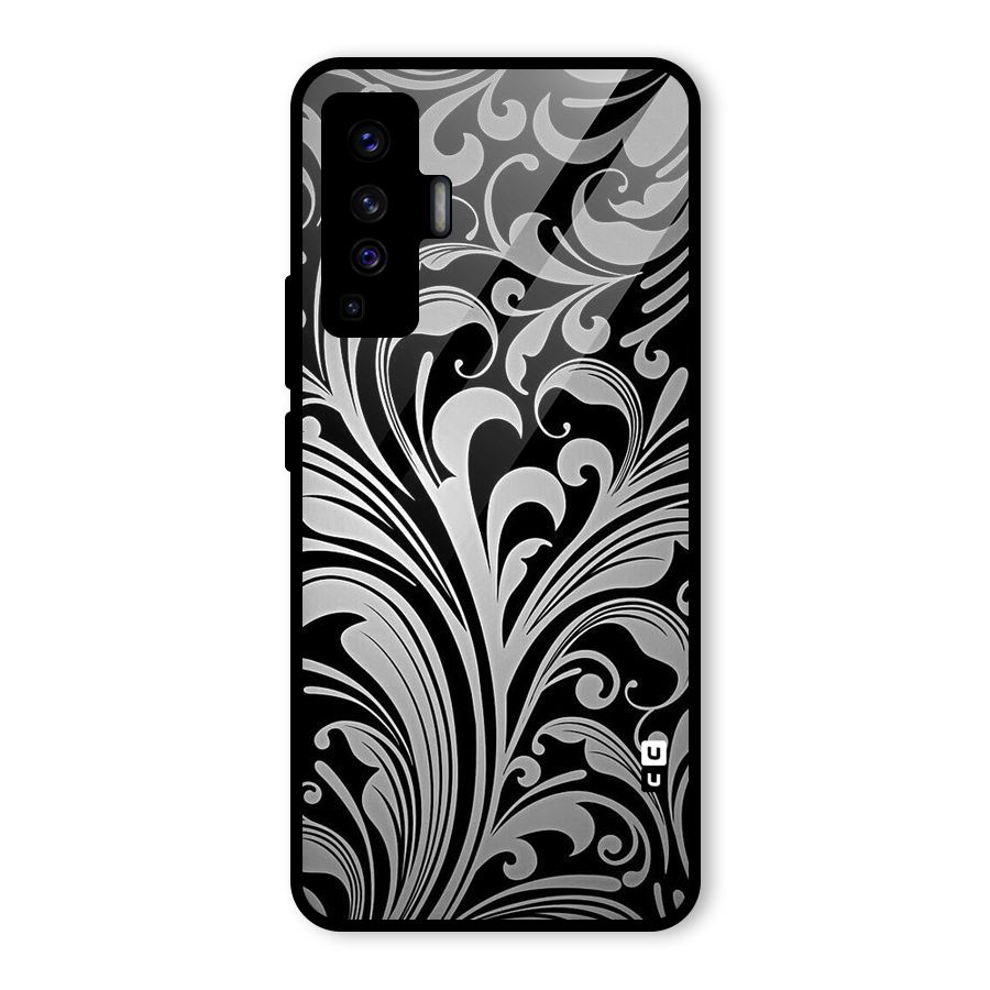 Grey Beauty Pattern Glass Back Case for Vivo X50