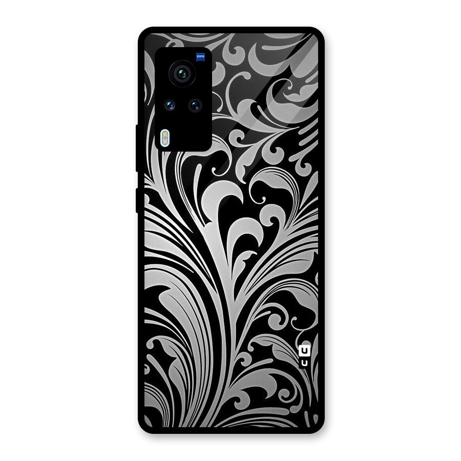 Grey Beauty Pattern Glass Back Case for Vivo X60 Pro