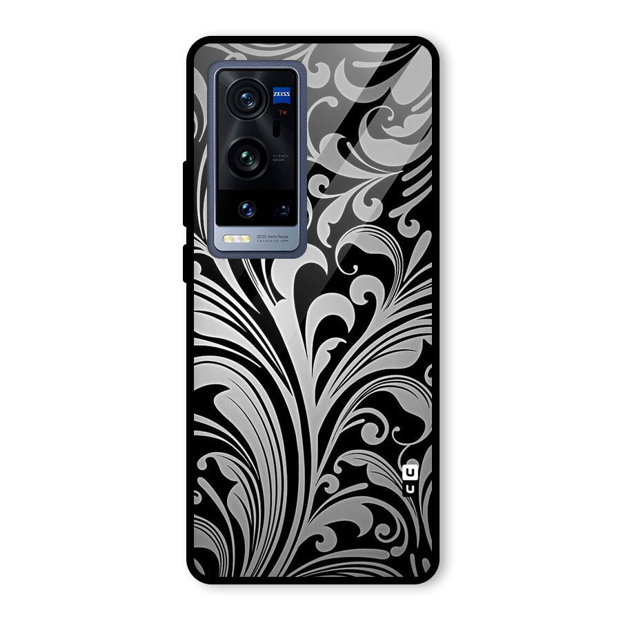 Grey Beauty Pattern Glass Back Case for Vivo X60 Pro Plus