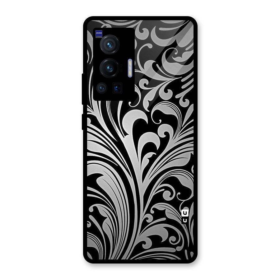 Grey Beauty Pattern Glass Back Case for Vivo X70 Pro