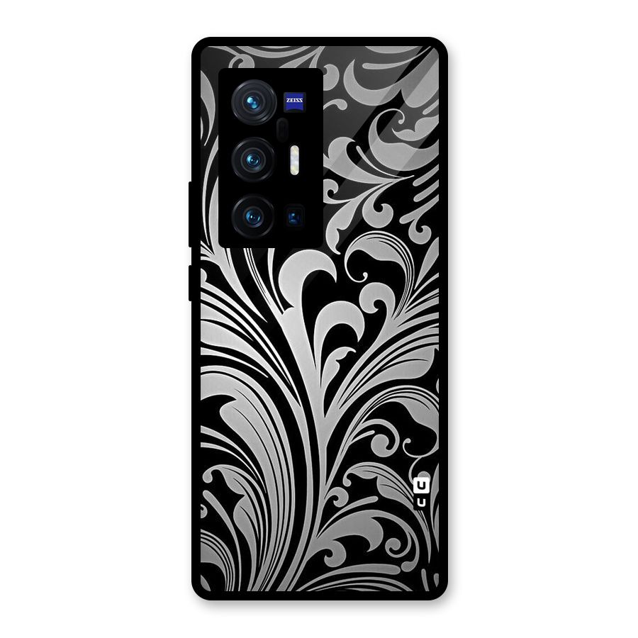 Grey Beauty Pattern Glass Back Case for Vivo X70 Pro Plus