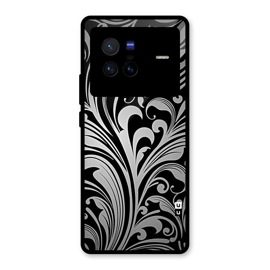 Grey Beauty Pattern Glass Back Case for Vivo X80