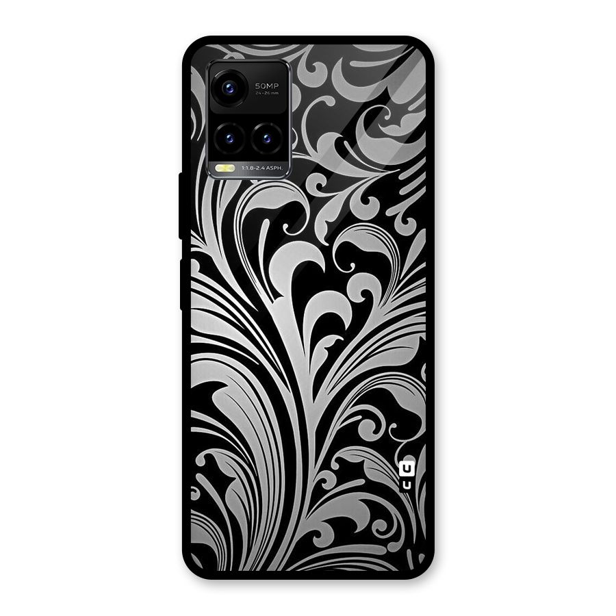 Grey Beauty Pattern Glass Back Case for Vivo Y21T