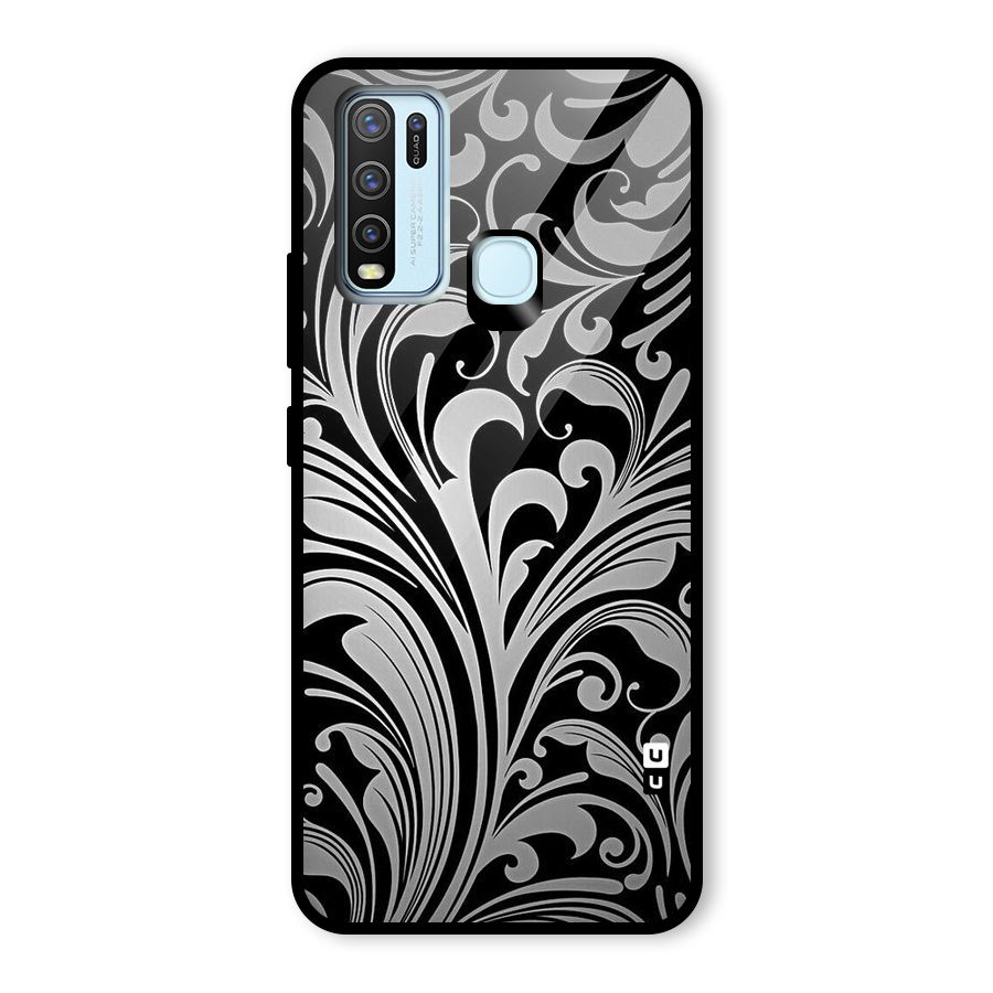 Grey Beauty Pattern Glass Back Case for Vivo Y30