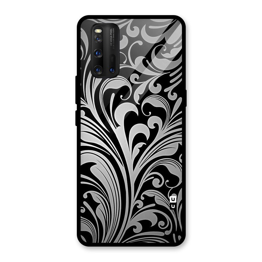 Grey Beauty Pattern Glass Back Case for Vivo iQOO 3
