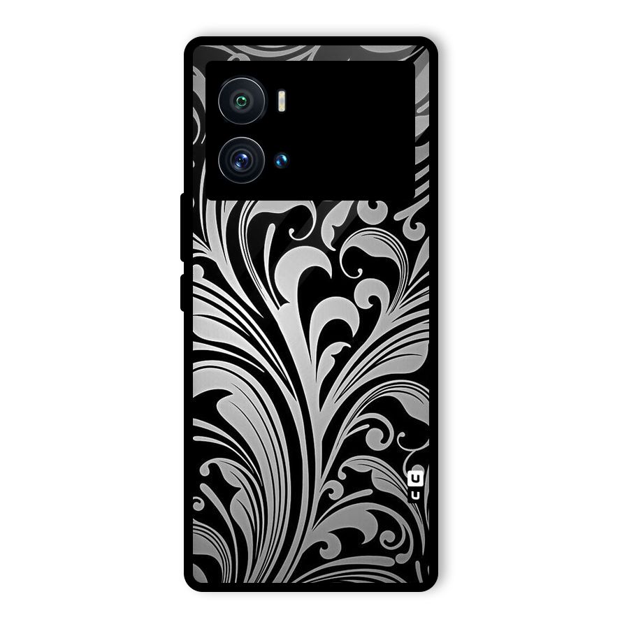 Grey Beauty Pattern Glass Back Case for Vivo iQOO 9 Pro