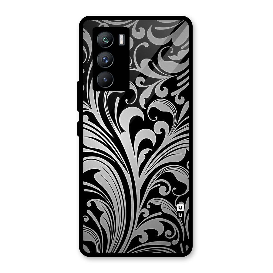 Grey Beauty Pattern Glass Back Case for Vivo iQOO 9 SE