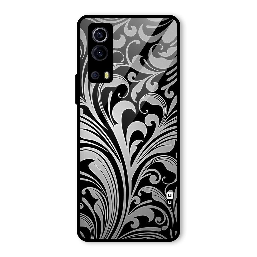 Grey Beauty Pattern Glass Back Case for Vivo iQOO Z3