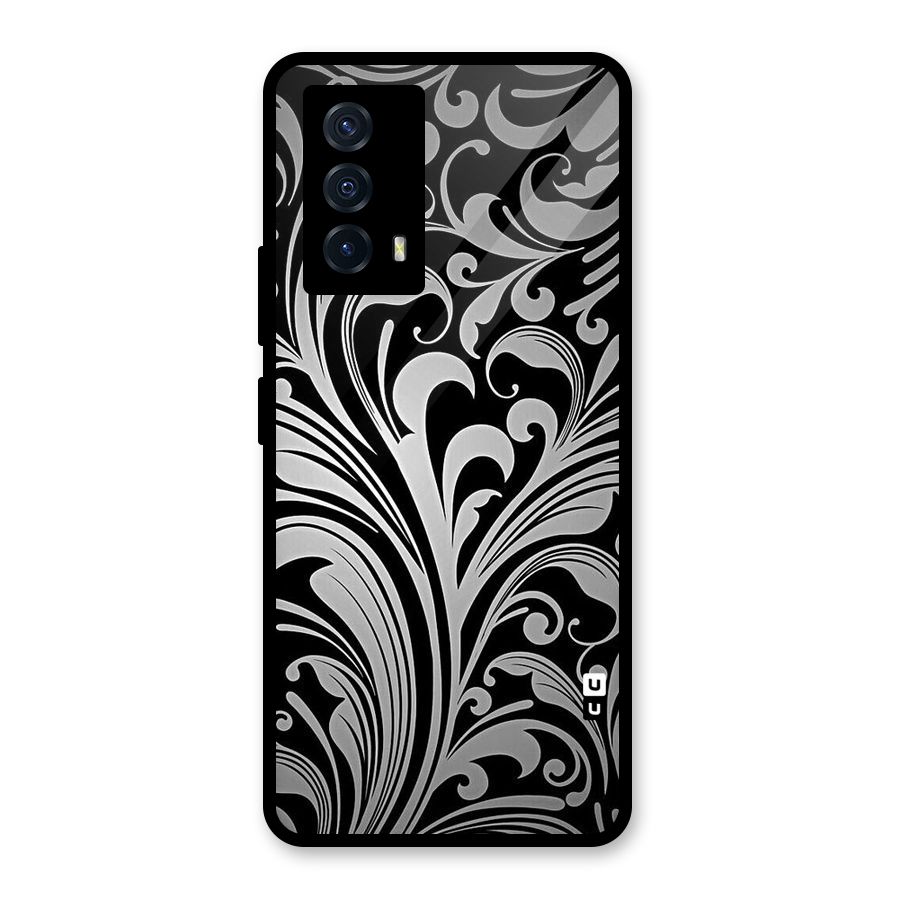 Grey Beauty Pattern Glass Back Case for Vivo iQOO Z5