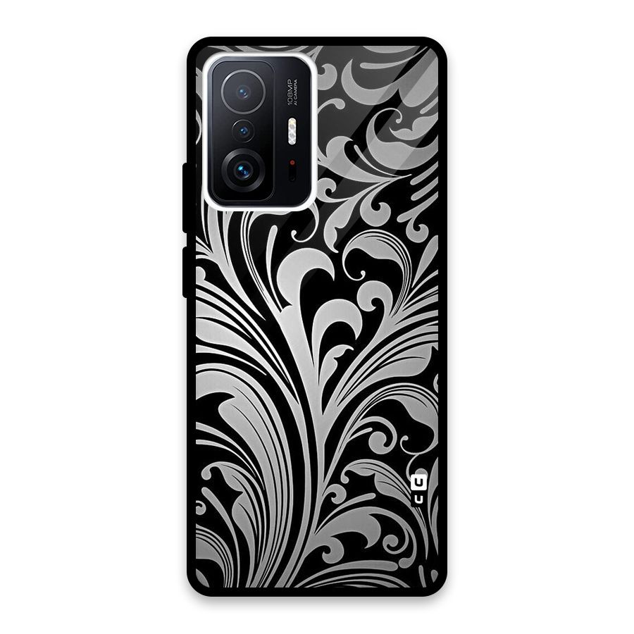 Grey Beauty Pattern Glass Back Case for Xiaomi 11T Pro