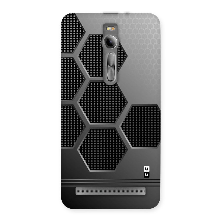 Grey Black Hexa Back Case for Asus Zenfone 2