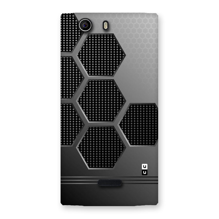 Grey Black Hexa Back Case for Canvas Nitro 2 E311